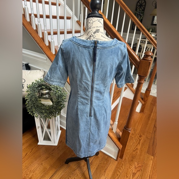 Boden Rhea Denim Jean Knee Length Dress, Size US/4‎ - Picture 5 of 11